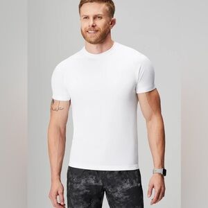 Fabletics white training day tee